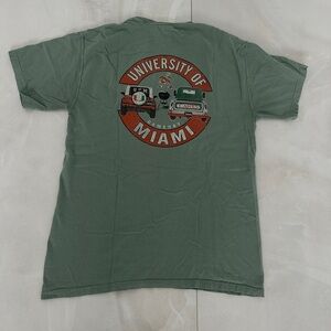 Men’s Comfort Wash University of Miami Hurricanes Vintage Gameday T-Shirt
